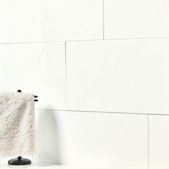Luminique Arctic White Rectangle, Fluted 12X24 Glossy