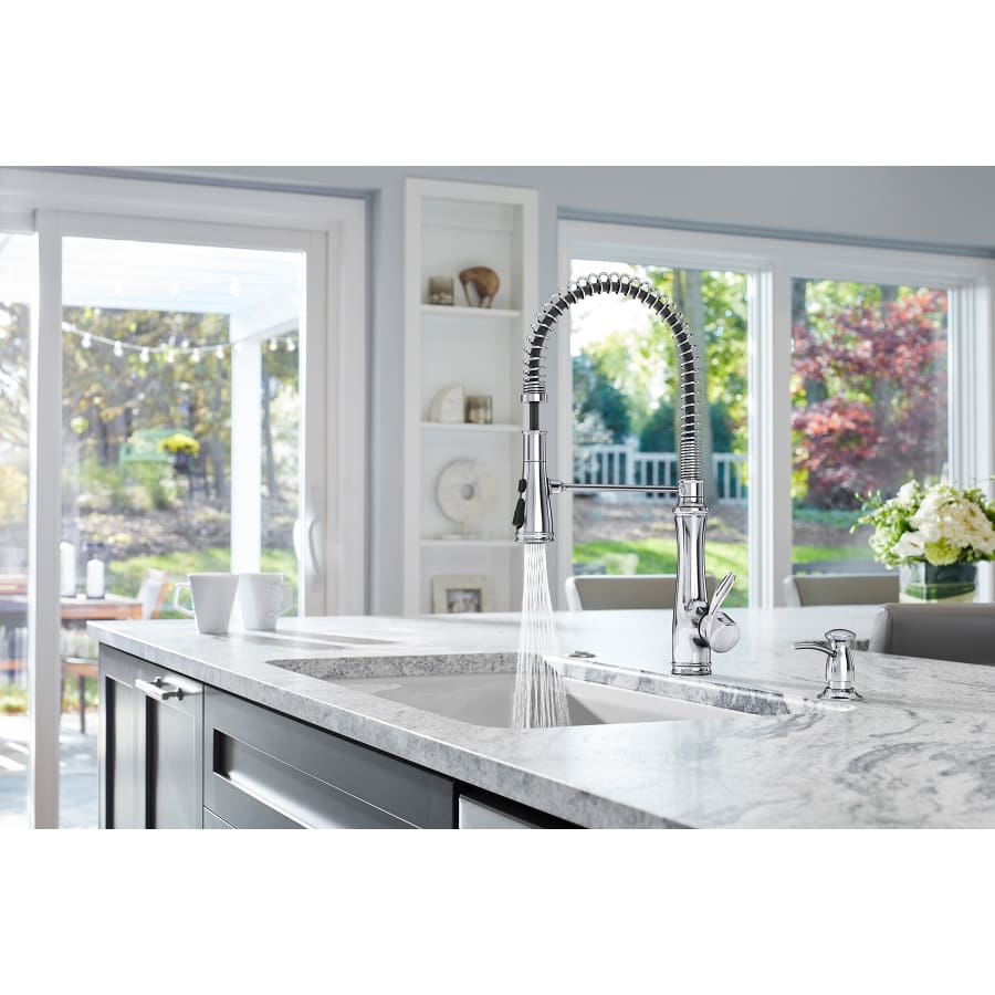 Bellera 1.5 GPM Single Hole Pull-Down Pre-Rinse Kitchen Faucet with Sweep Spray, Boost Spray, DockNetik, and MasterClean Technologies