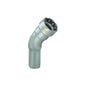 Gas 45 deg Elbow, 3/4 in, Fitting x Press, Carbon Steel
