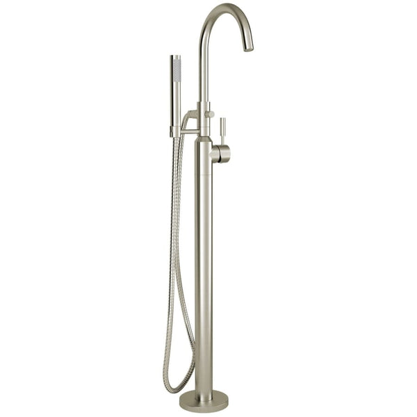 Colony Pro Floor Mounted Tub Filler with Built-In Diverter - Includes Hand Shower