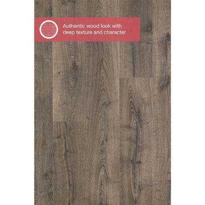 Outlast+ Vintage Pewter Oak 12 mm T x 7.4 in. W Waterproof Laminate Wood Flooring (19.6 sqft/case)