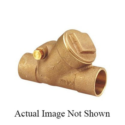 Swing Check Valve, 1-1/4 in, C, Bronze