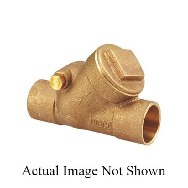 Swing Check Valve, 3/4 in, C, Bronze