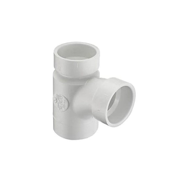 Street Sanitary Tee, 2 x 1-1/2 x 2 in, Spigot x Hub x Hub, DWV, PVC