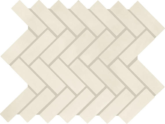 Color Wheel Mosaic Matte Biscuit Straight Joint 2X2 Matte