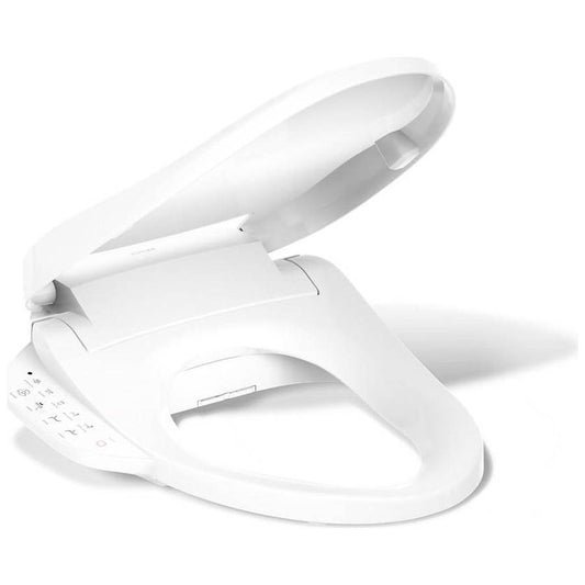 PureWash E590 Elongated Bidet Toilet Seat with Heated Seat, Self-Cleaning UV Technology, Adjustable Water Temperature, Warm-air Drying, and 2 Spray Options