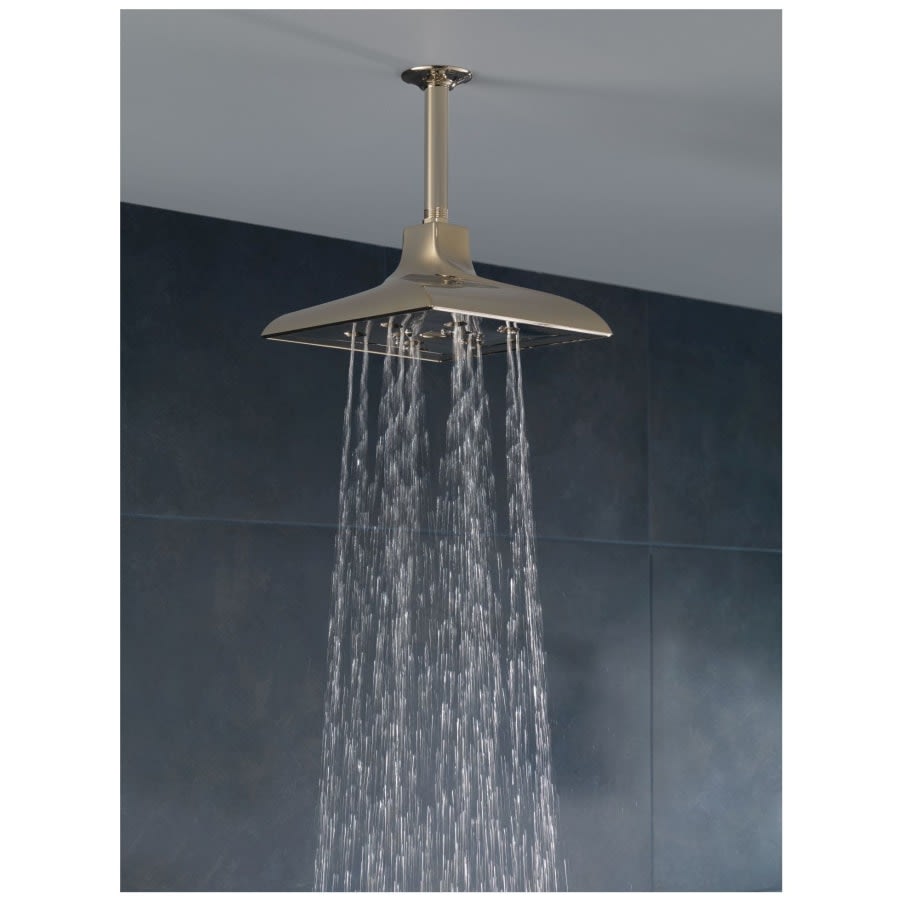 Essential 6" Ceiling Mounted Shower Arm and Square Flange