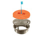 TS Floor Drain Top, 5 in, Round, Nickel Bronze