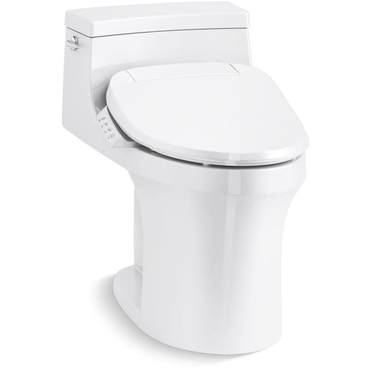 San Souci 1.28 GPF One Piece Toilet with Left Hand Lever - Requires Separate Purchase of K-26132-CSP OR K-27142-CR Bidet Seats