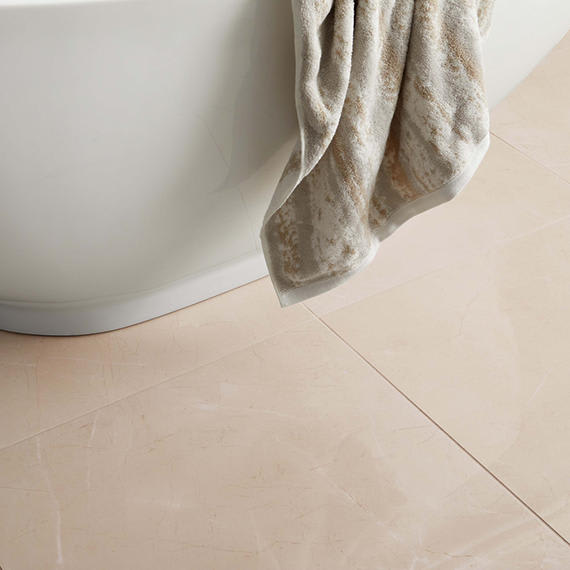 Perpetuo Elegant Beige Rectangle, Wave 12X24 Satin