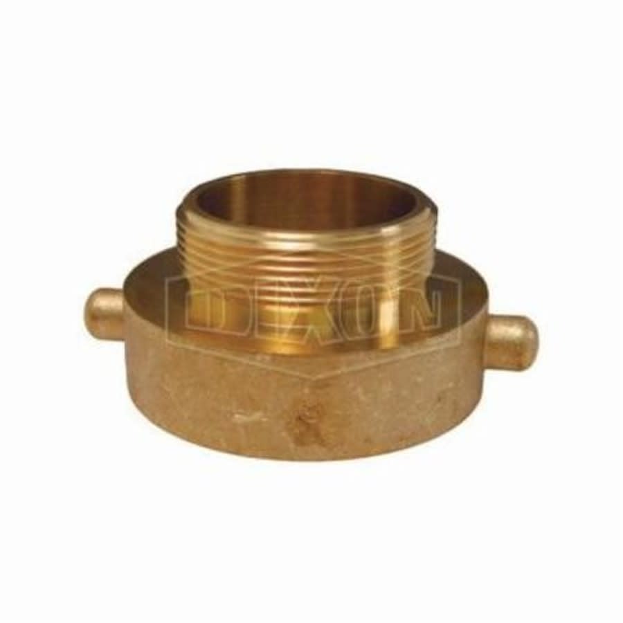 Fire Hose Adapter, 4-1/2 x 2-1/2 in, Brass