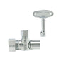 Quarter Turn Angle Stop, Loose Key, 5/8 x 3/8 in, Comp, Chrome