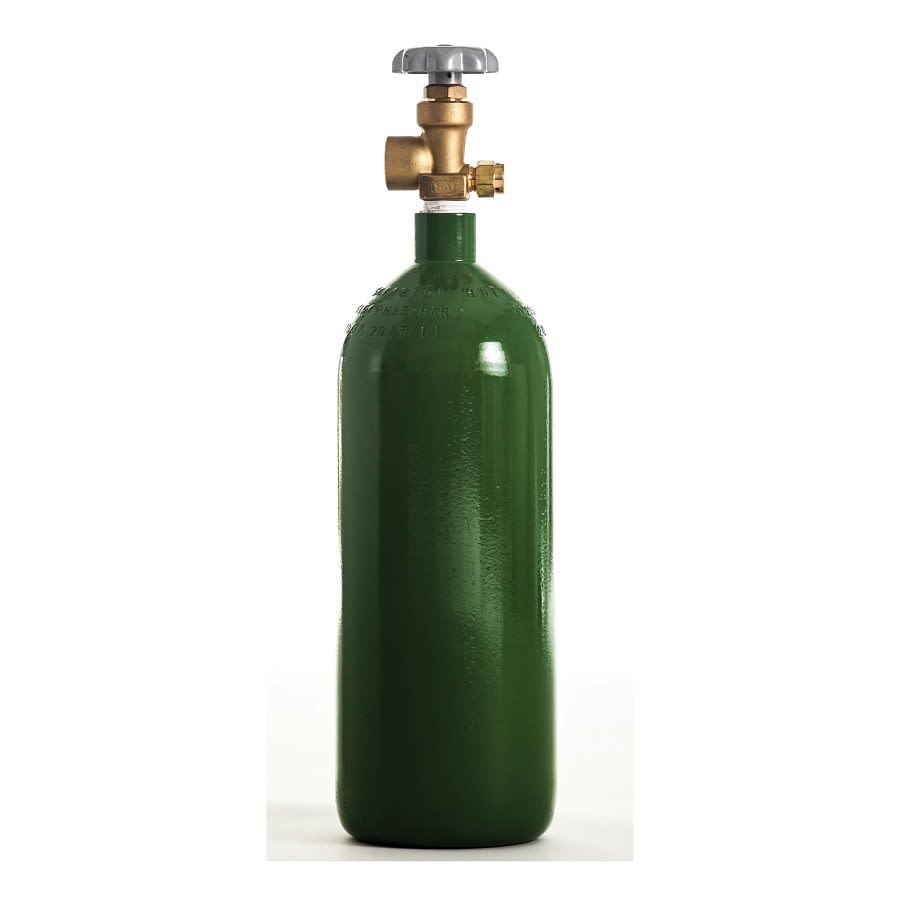 Gas Cylinder Refill, Industrial Oxygen R Tank, 20 cu-ft