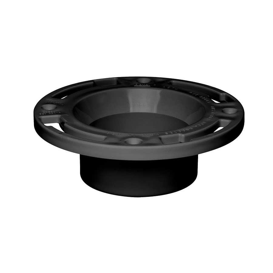 DWV Closet Flange, 3 in, Hub, ABS