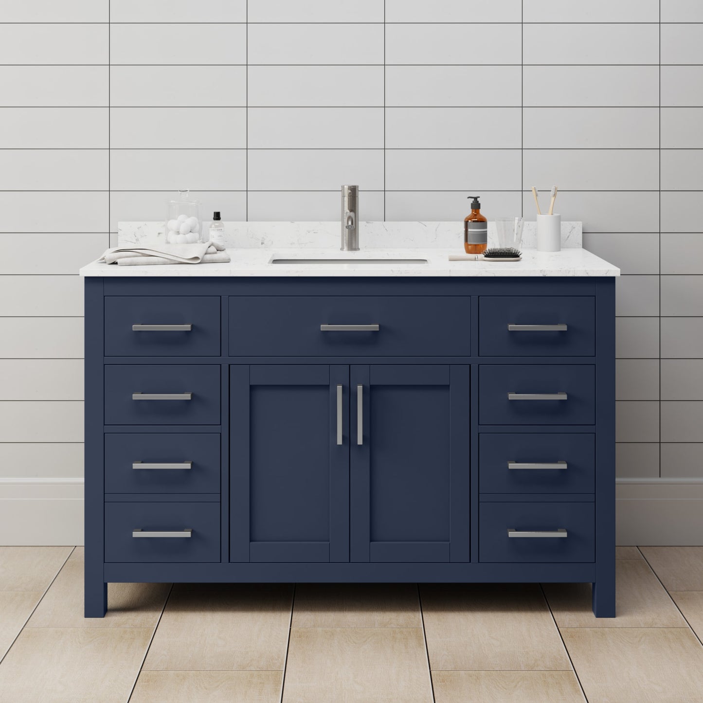 Beckett Single Bathroom Vanity - 54W x 35H x 22D