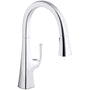 Graze 1.5 GPM Single Hole Pull Down Kitchen Faucet