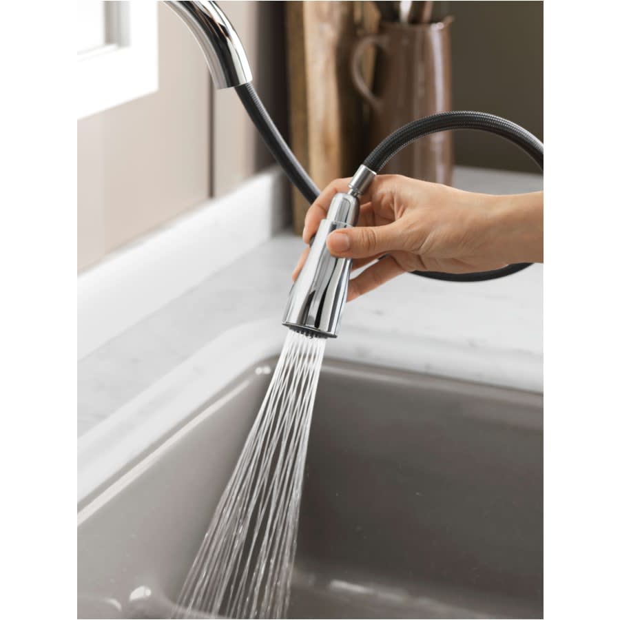 Simplice 1.5 GPM Single Hole Pull Down Kitchen Faucet - Includes Escutcheon