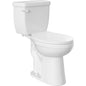 Jerritt 1.28 GPF Two Piece Elongated Chair Height Toilet with Left Hand Lever - Seat Included