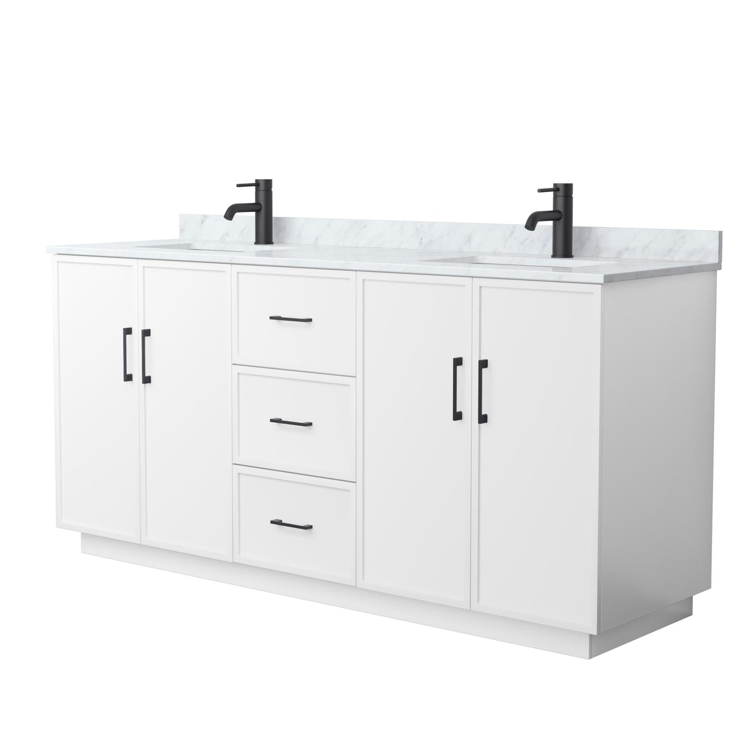 Elan Double Bathroom Vanity with Toe Kick - 72W x 35H x 22D