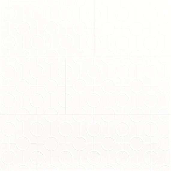 Luminique Arctic White Rectangle, Fluted 12X24 Glossy