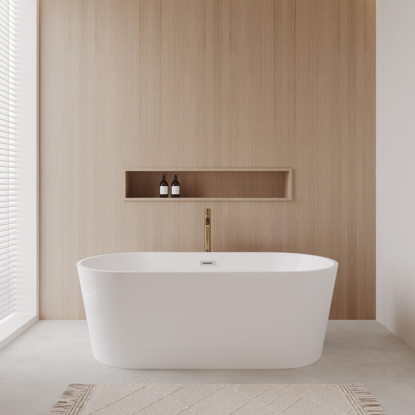 Carissa Freestanding Bathtub - 67W x 23H x 32D