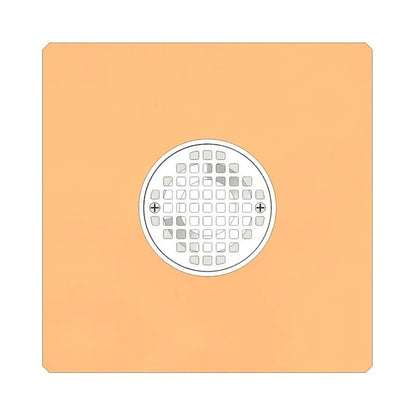 Floor Drain, 2 in Outlet, No Hub, 5 in Round Nickel Bronze Top