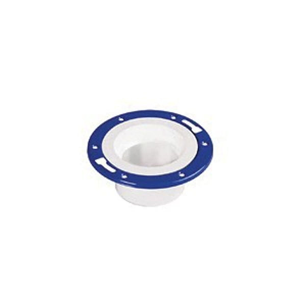 Adjustable Closet Flange, 4 or 3 in, Spigot or Hub, PVC