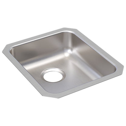 Lustertone™ Classic Single Bowl Kitchen Sink, Under Mount, ADA, 16 x 18-1/2 in, 5-3/8 in Bowl Depth, 18 ga Lustrous Satin Steel, Stainless
