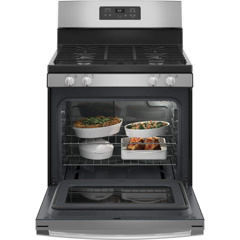 30 in. 4.8 cu. ft. Freestanding Gas Range in Stainless Steel