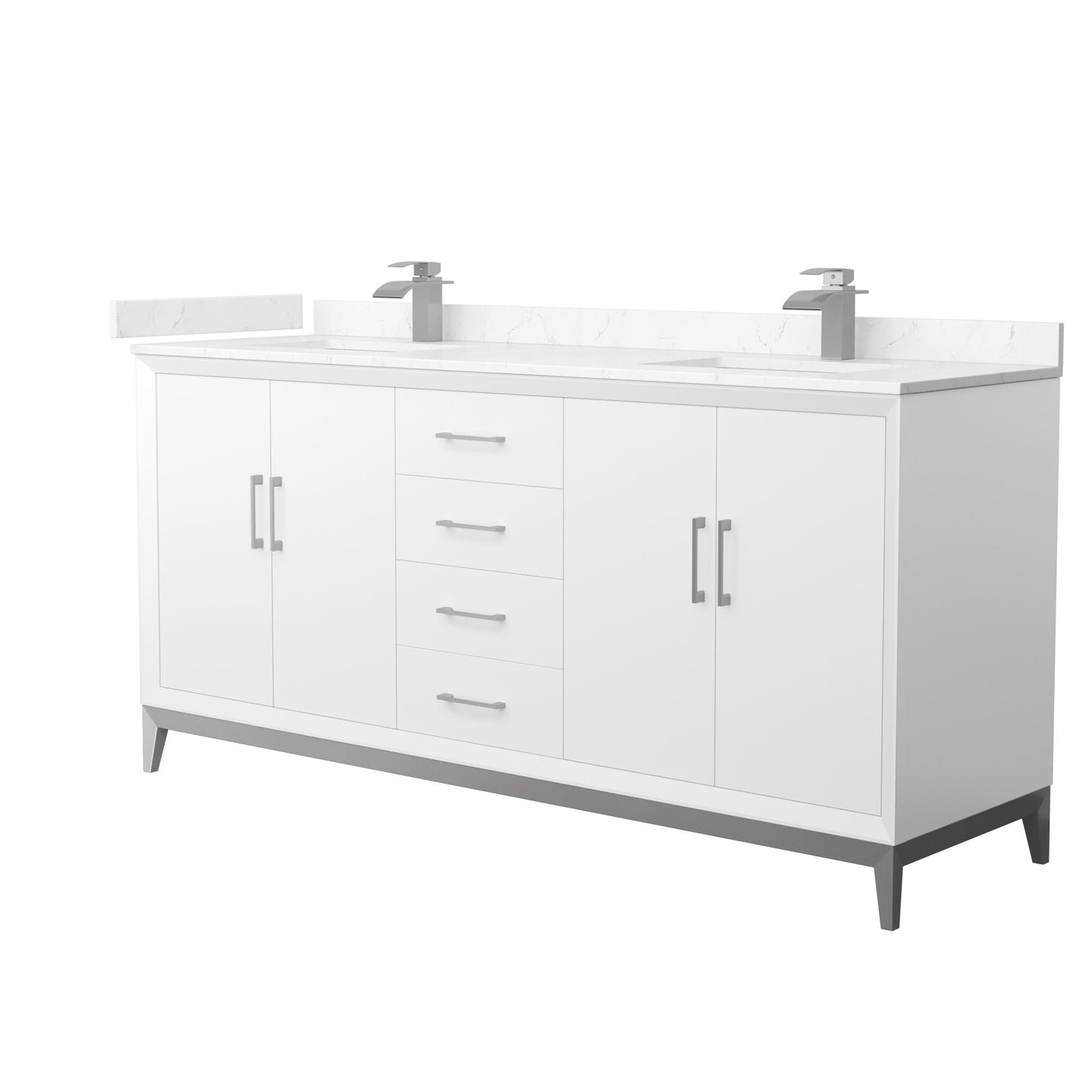 Amici Double Bathroom Vanity - 72W x 35.25H x 22D