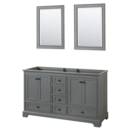 Deborah Double Bathroom Vanity - 59.25W x 34.25H x 21.5D