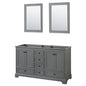 Deborah Double Bathroom Vanity - 59.25W x 34.25H x 21.5D