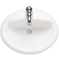 Aqualyn 20-3/8" Drop In Porcelain Bathroom Sink