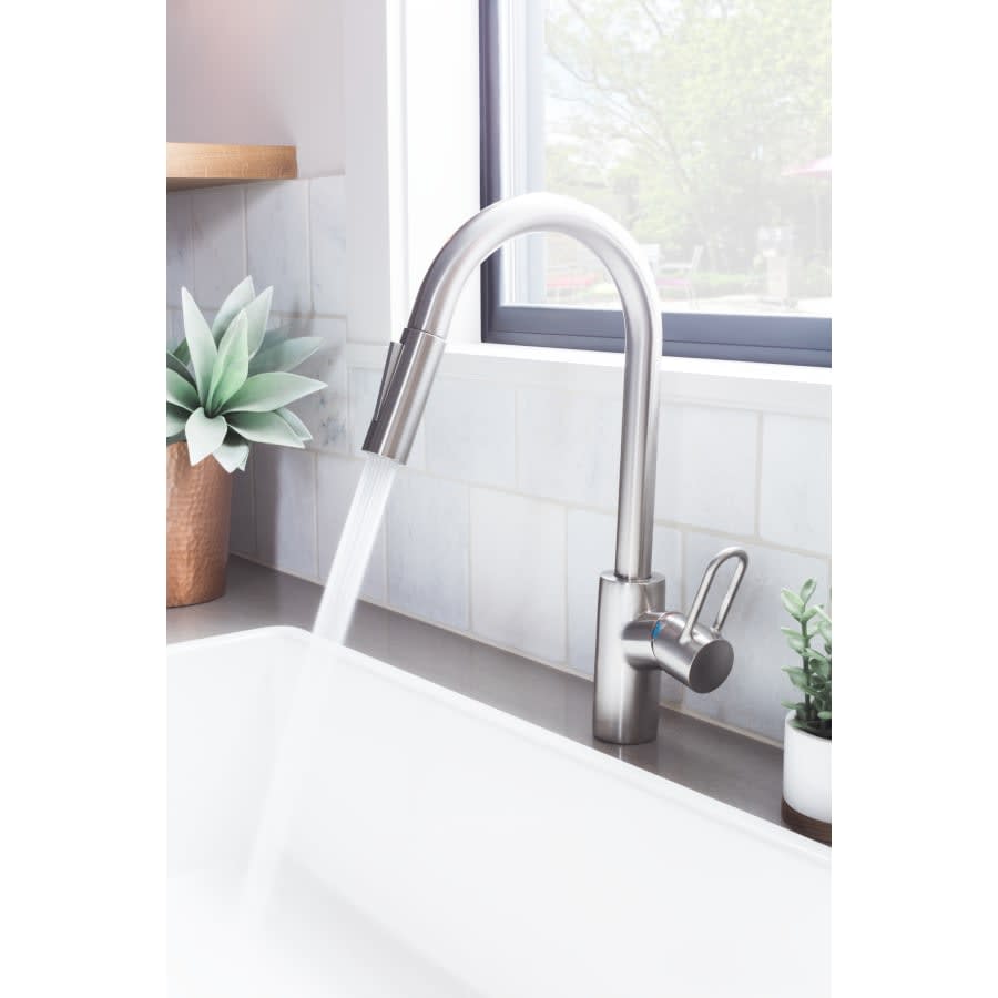 Talis Loop 1.75 GPM Pull-Down Kitchen Faucet HighArc Spout with Magnetic Docking & Toggle Spray Diverter - Limited Lifetime Warranty