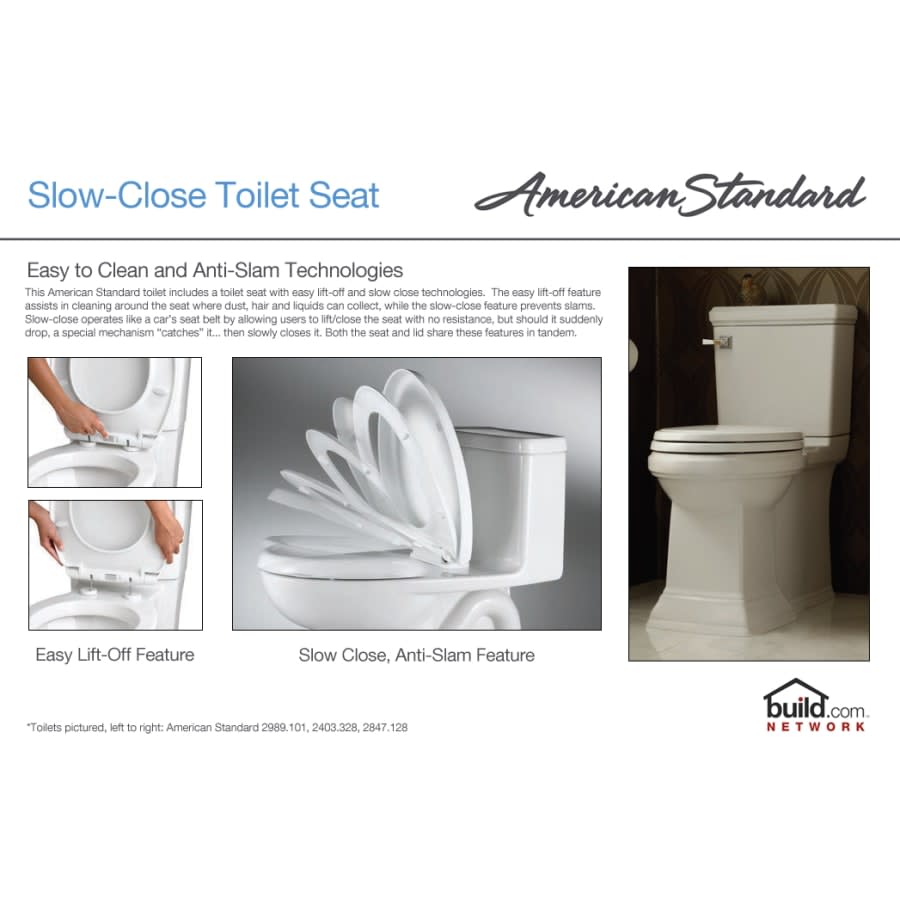 Cadet 3 Round-Front Toilet Bowl Only with Concealed Trapway, EverClean Surface, PowerWash Rim, and Right Height Bowl - Includes Slow-Close Seat