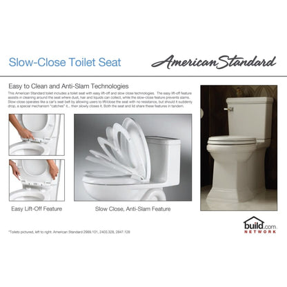 Cadet 3 Round-Front Toilet Bowl Only with Concealed Trapway, EverClean Surface, PowerWash Rim, and Right Height Bowl - Includes Slow-Close Seat