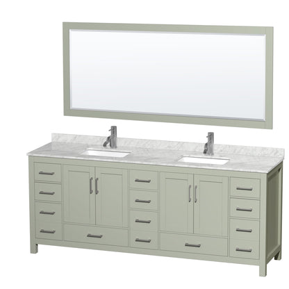 Sheffield Double Bathroom Vanity - 84W x 35H x 22D
