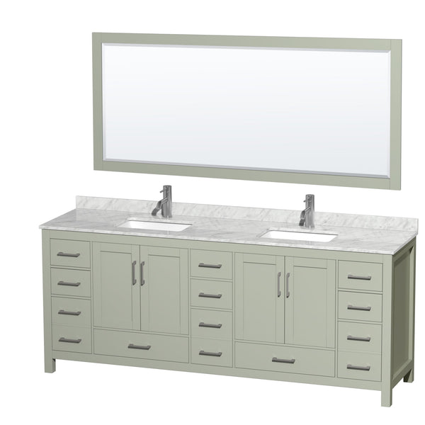 Sheffield Double Bathroom Vanity - 84W x 35H x 22D