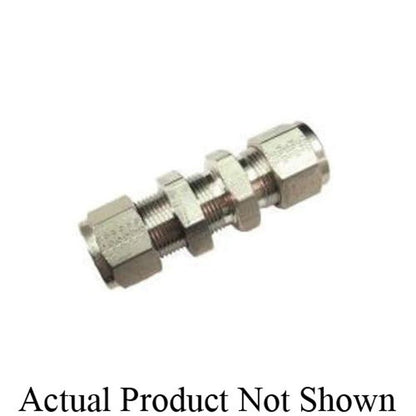 CBC-Lok® DBHU Double Ferrule Bulkhead Union, 5/8 in, Tube, Brass