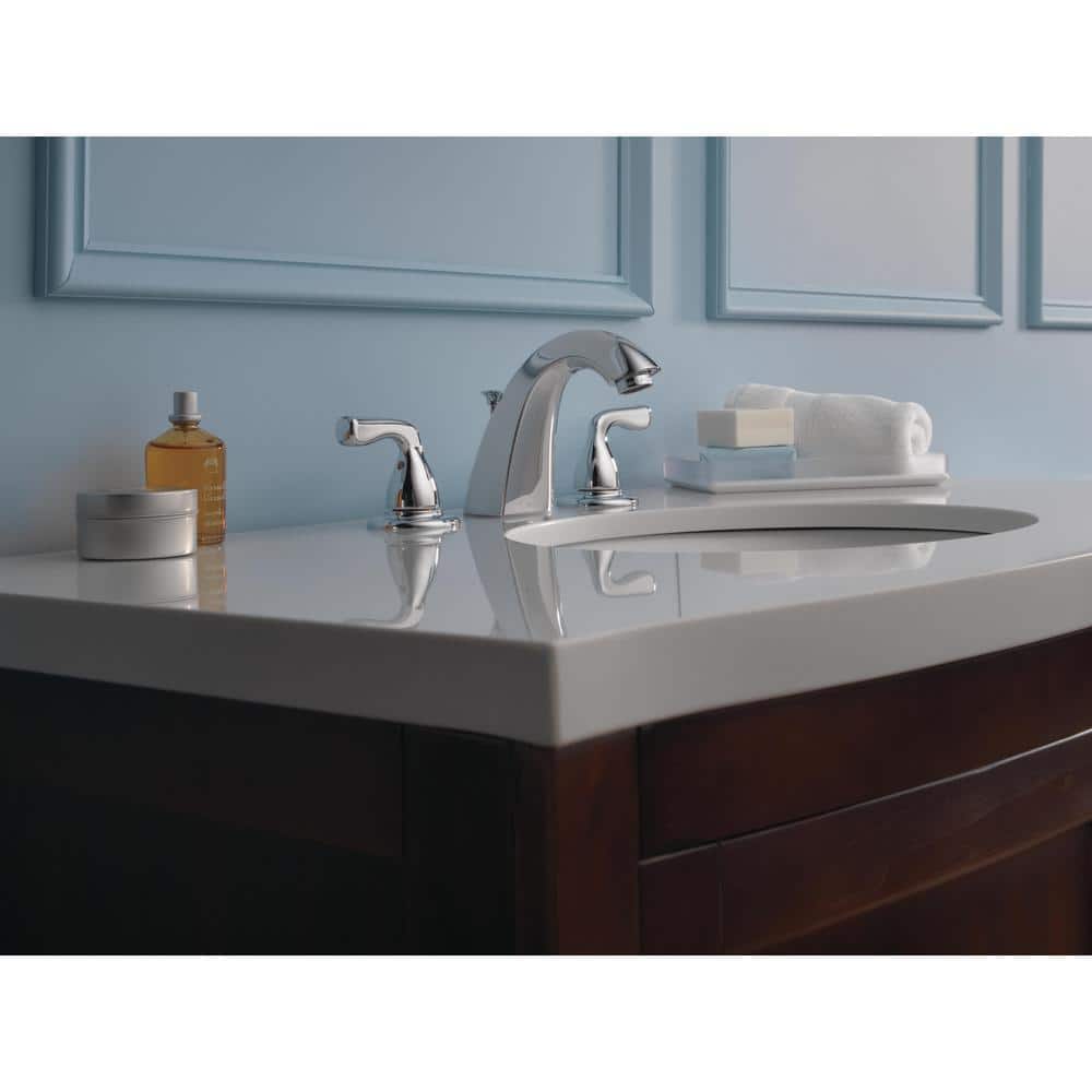 Foundations 8 in. Widespread 2-Handle Bathroom Faucet in Chrome