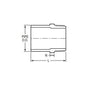 Male Adapter, 3/4 in, Spigot x MNPT, SCH 40/STD, PVC