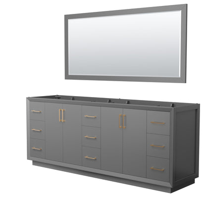 Strada Double Bathroom Vanity - 83.25W x 34.25H x 21.75D