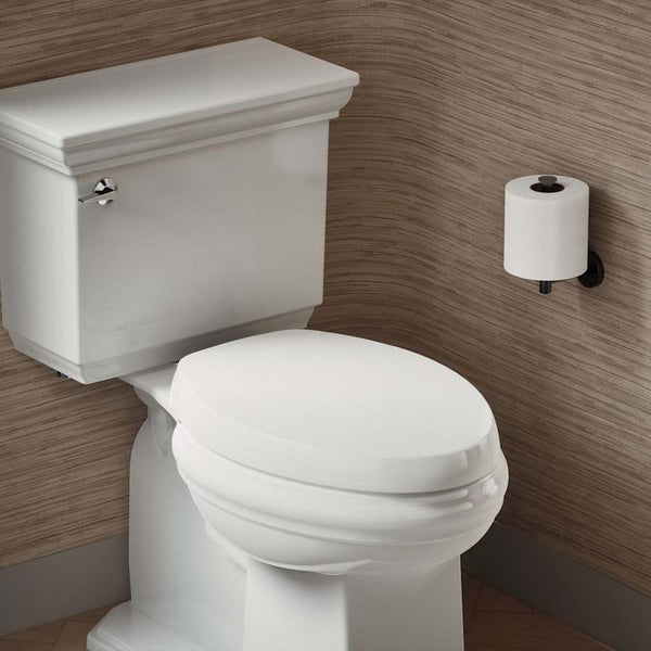 Purefresh Elongated Closed Front Toilet Seat with Purefresh Air Filtering, Night Light, and Quiet-Close Technology