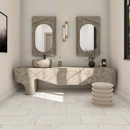 Creativo Ivory Rectangle, Chiseled 24X36 Matte