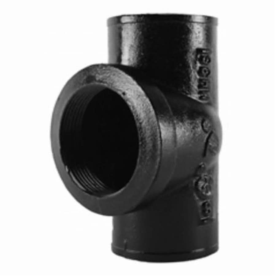 Cleanout Test Tee, 4 in, No Hub x FNPT, Cast Iron