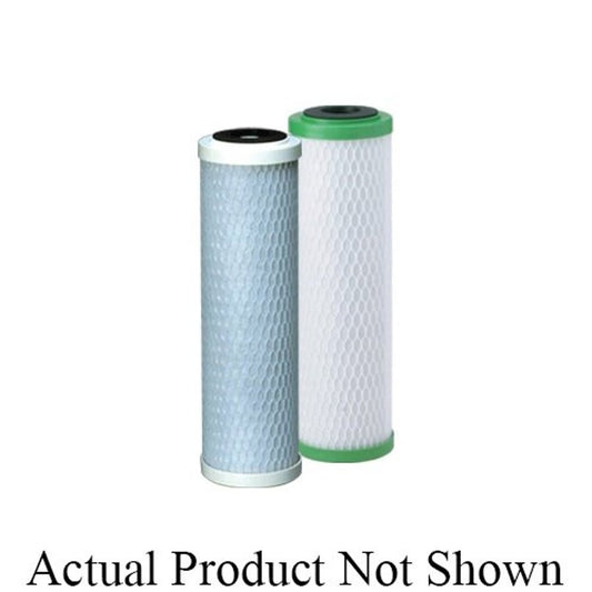 Drinking Water Filter Cartridge, 9-3/4 in L, Acid-Washed Bituminous