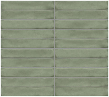 Artcrafted Aloe Rectangle, Handcrafted 3X12 Glossy