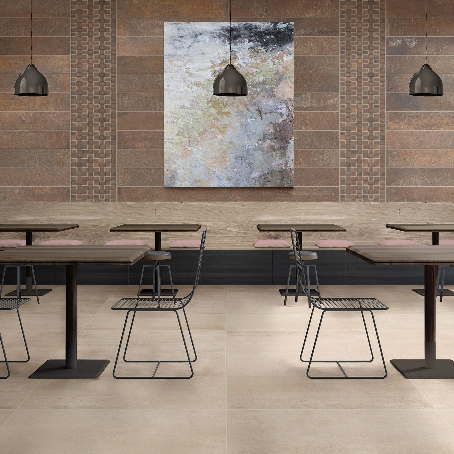 Union Industrial Gray Rectangle 24X48 Matte