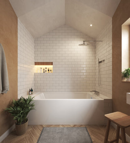 Grayley Alcove Bathtub - 66W x 22H x 36D