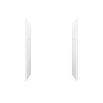 Accord® 2-Piece End Wall Set, 77 x 36 in, White